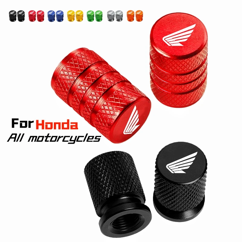 2 tapas de válvula de aleación de aluminio para ruedas de motocicleta, compatibles con HONDA Hornet NT1100 CBR CB Shadow PCX VFR XADV Forza