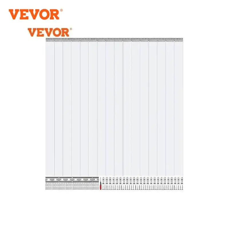 

VEVOR PVC Door Strip Curtain Windproof Transparent Hanging Strip Decor Screen Indoor Outdoor Heat Insulation for Warehouse Doors