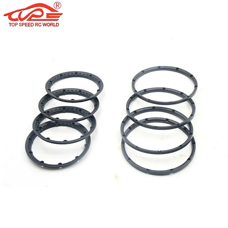Plastic Front and Rear Wheel Hub Beadlock Ring 4pc for 1/5 HPI ROFUN KINGMOTOR ROVAN BAJA 5B SS Truck RC CAR PARTS