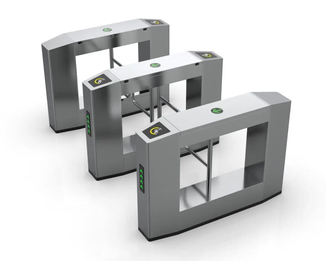 

Half Height Swing Barrier Turnstile Gate Turnstyle Gate Access Control with Brushless DC Moto 550mm Channel