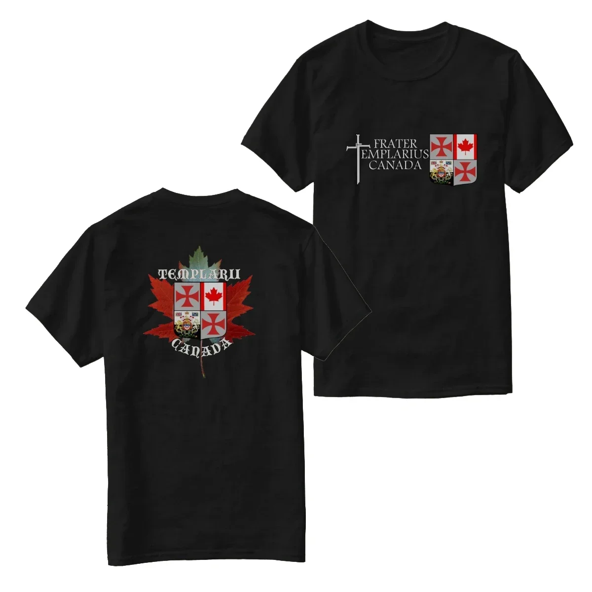 

Футболка с гербом Templarius Crusader, канадские рыцари-тамплиеры, 100% хлопок, повседневная мужская футболка с круглым вырезом и коротким рукавом, размер S-3XL