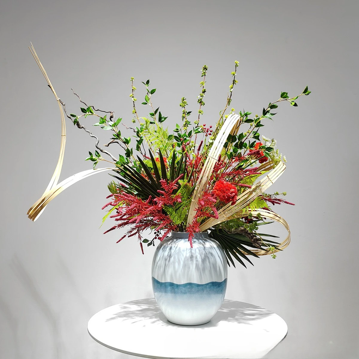 Simulation flower ornament reception desk living room dining table eternal flower