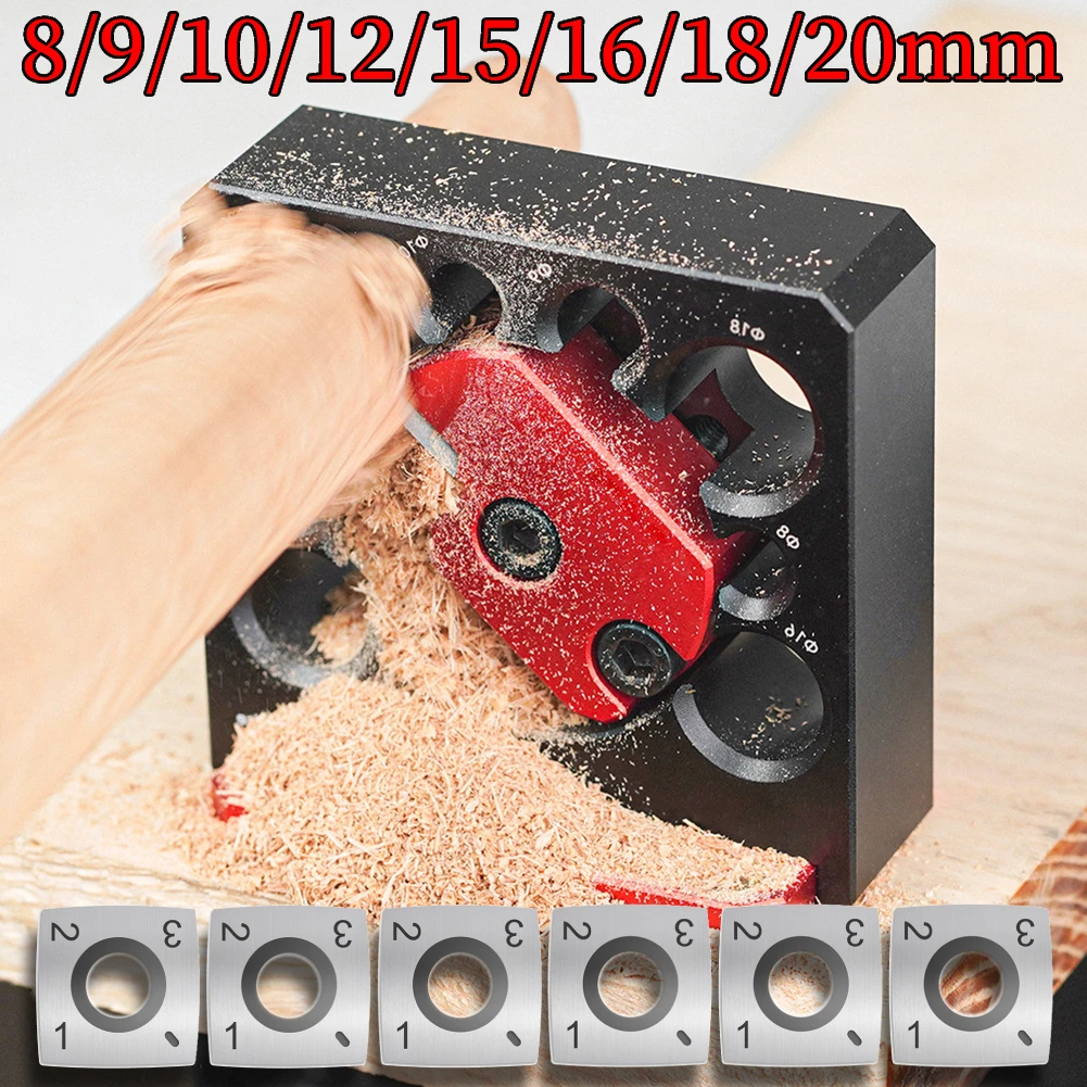 

Adjustable Electric Drill Milling Dowel Round Rod Auxiliary Tool with 8/9/10/12/15/16/18/20mm Holes Carbide Inserts Dowel Maker