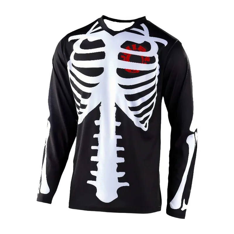 

Мотоциклетная футболка с 3D принтом и длинным рукавом, быстросохнущая влагоотводящая рубашка для езды на байкеров