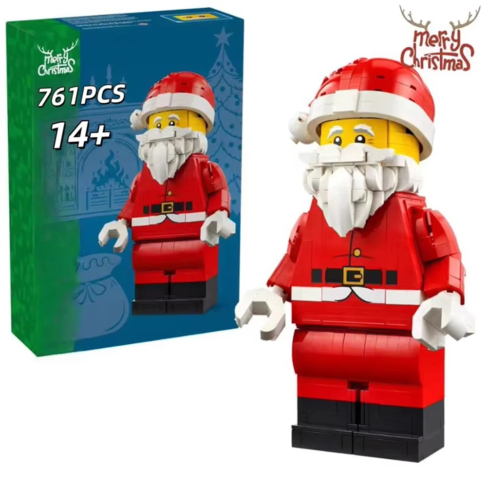 

Новая креативная серия, 761 шт., модель Санта-Клауса, развивающие строительные блоки, детские игрушки в подарок на Рождество и день рождения