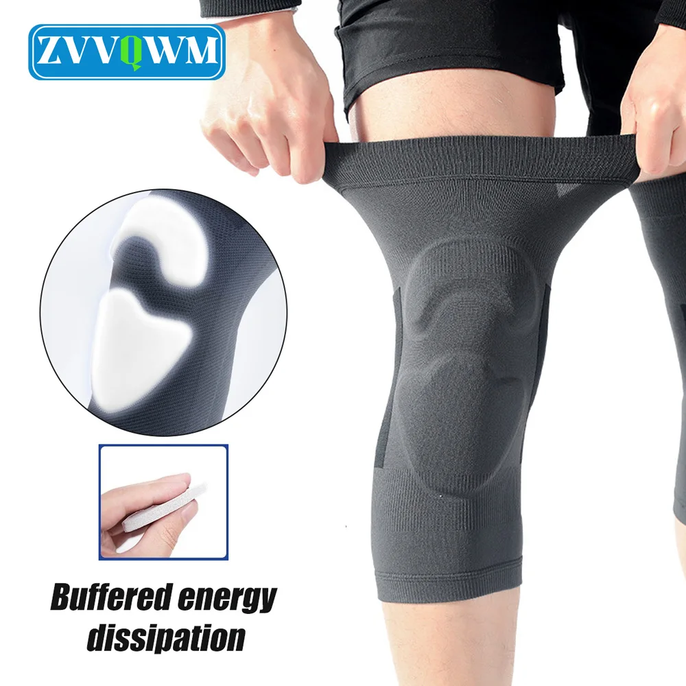 

1Pair Sports Knee Compression Brace Women Men Swelling Knee Support Running Joint Pain Elastic Gym Knee Sleeves Meniscus Tear