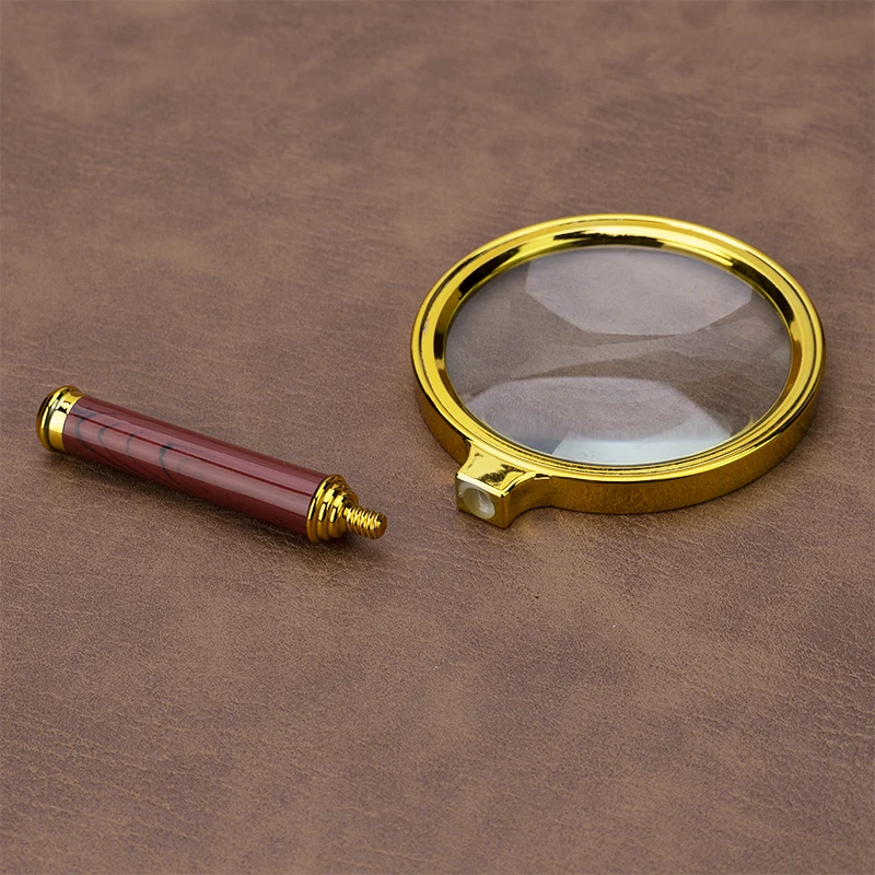 10X Handheld Magnifying Glass, Magnifier Loupe Glasses for Book and Newspaper Reading, Insect and Hobby Observation, Science