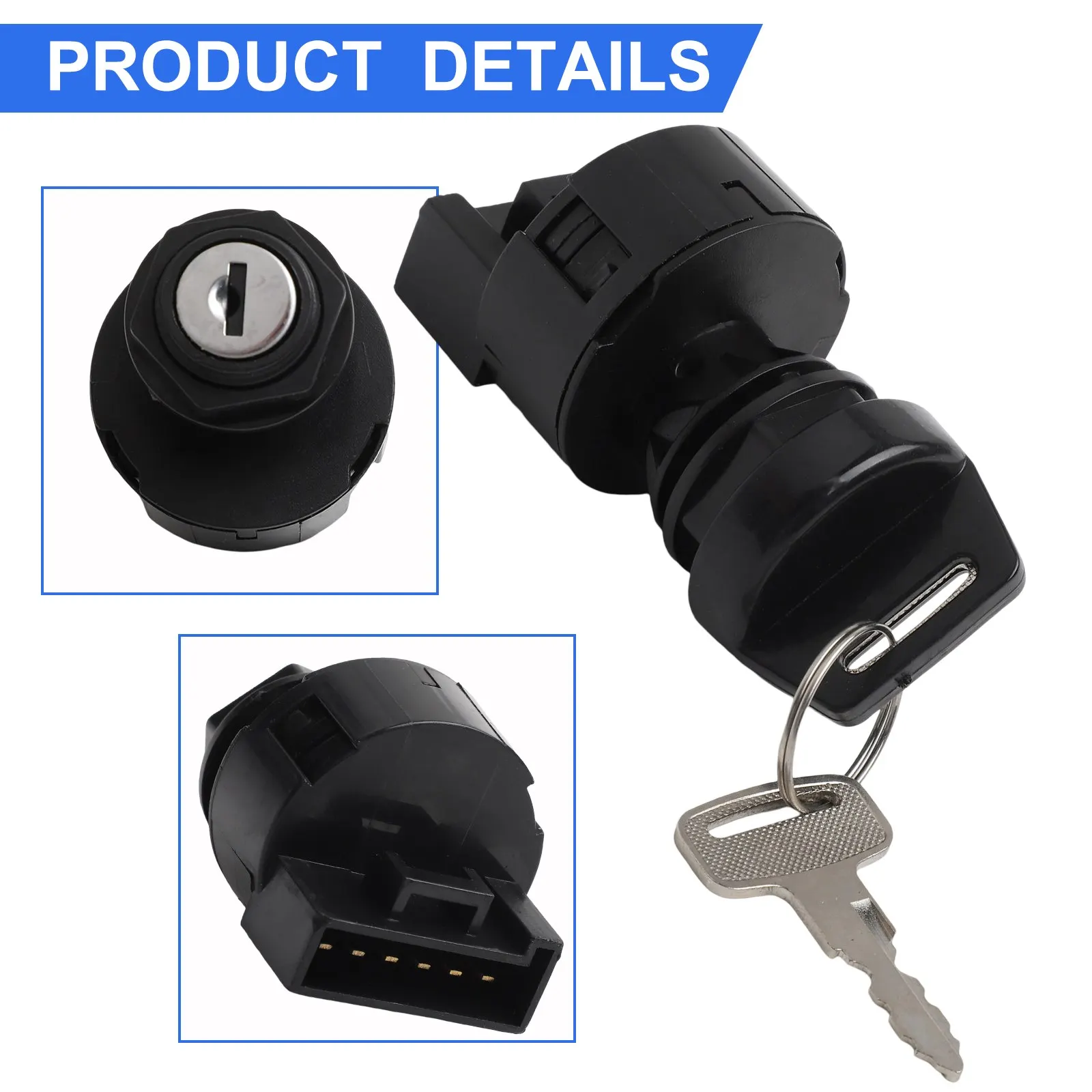 For Polaris 4011002 Ignition Key Switch Reliable Replacement Part for RZR For XP and For Ranger Series Vehicles