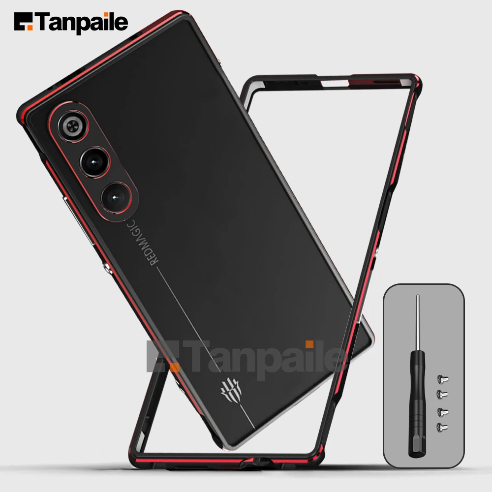 

Для Red Magic 10 Air Металлический чехол для Red Magic 10 Pro Plus Алюминиевый бампер Рамка Замок Крышка Funda