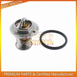Thermostat 129155-49800 129155-49801 160F 71ºC for Yanmar Skid Steer 4TNE84 4TNE88 3TNE84 3TNE88 4TNV84T