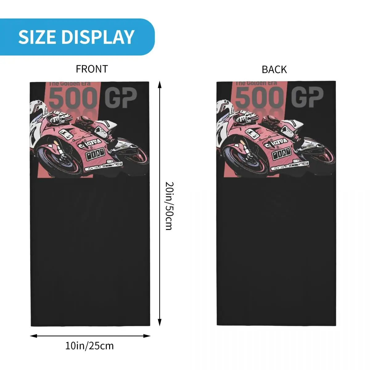 The Golden Era 500 GP Cagiva Lawson The Golden Era Cagiva Bandana Neck Cover Printed Motocross Face Scarf Running Unisex Adult