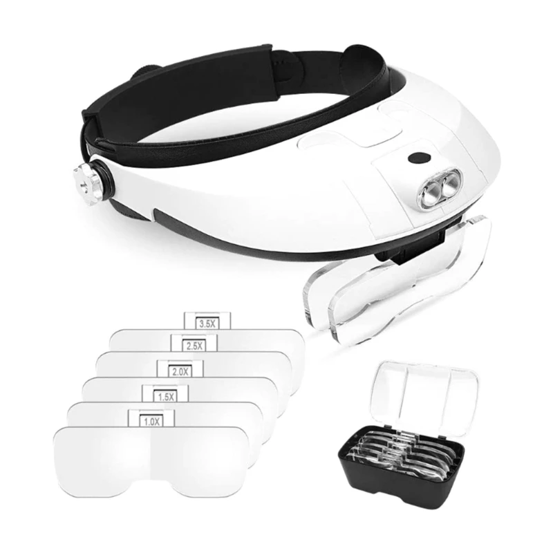 Educational Insect Observing Headlights Magnifier with 5Pcs Lenses Dropship