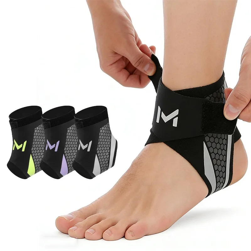 Ankle Brace Support Sleeve Plantar Fasciitis Night Splint Compression Bandage for Foot Pain Relief Sports Soccer Basketball 4
