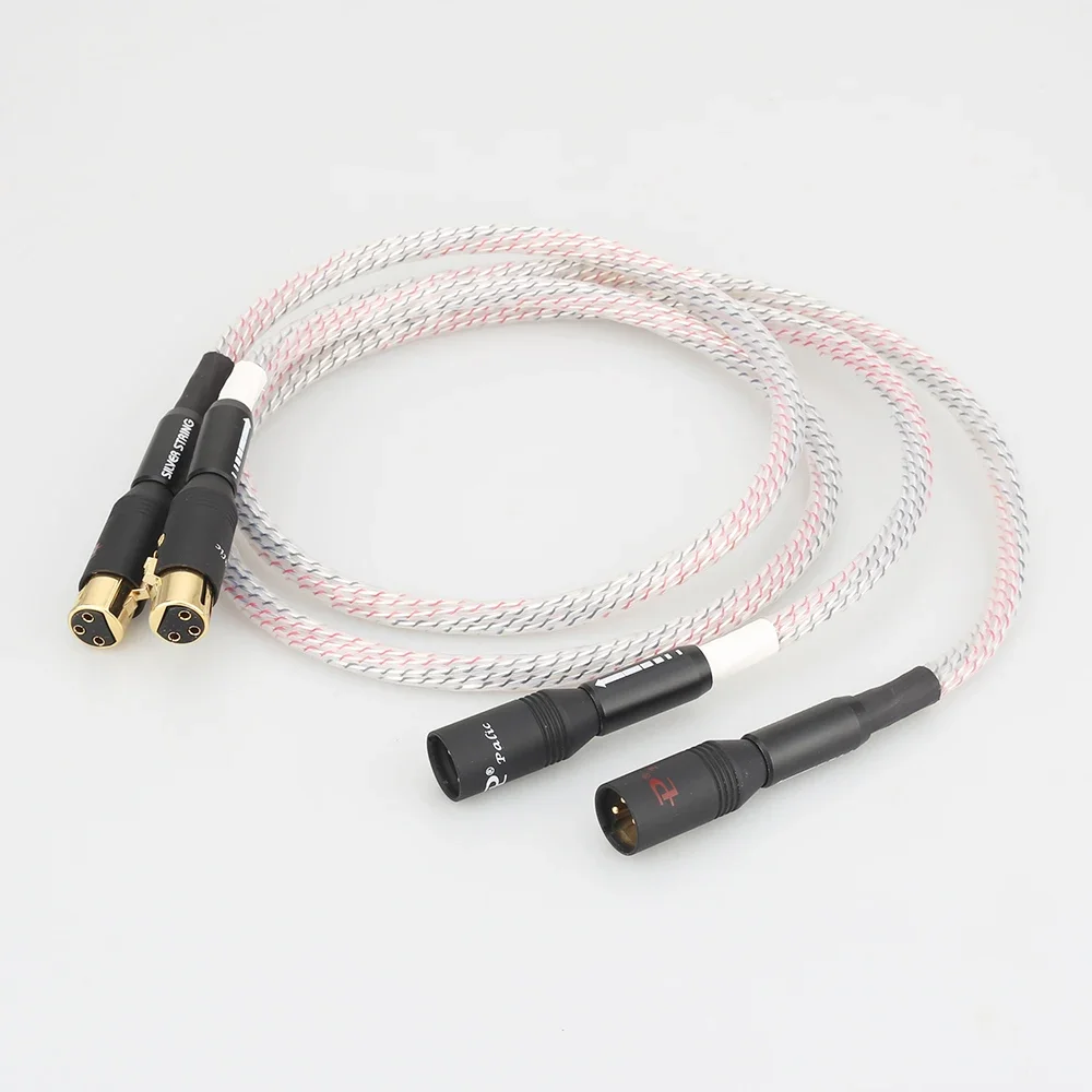 Audiocrast XR001 Silver Plated XLR cable Balance Cable for preamplifier  XLR cable HIFI