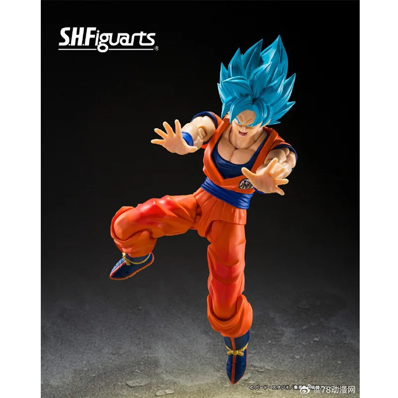Bandai S H Figuarts Dragon Ball Son Goku Super Saiyan God Blue Power Beyond Limit Collectible Articulated Action Figure - view 4