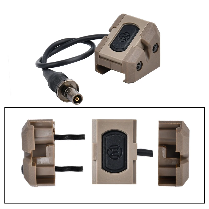 Tactical HRF RAMP Cage ModButton Switch Mount Remote control button Base SF 2.5 Crane Plug Fit 20mm Rail M300 M600 Weapon Light