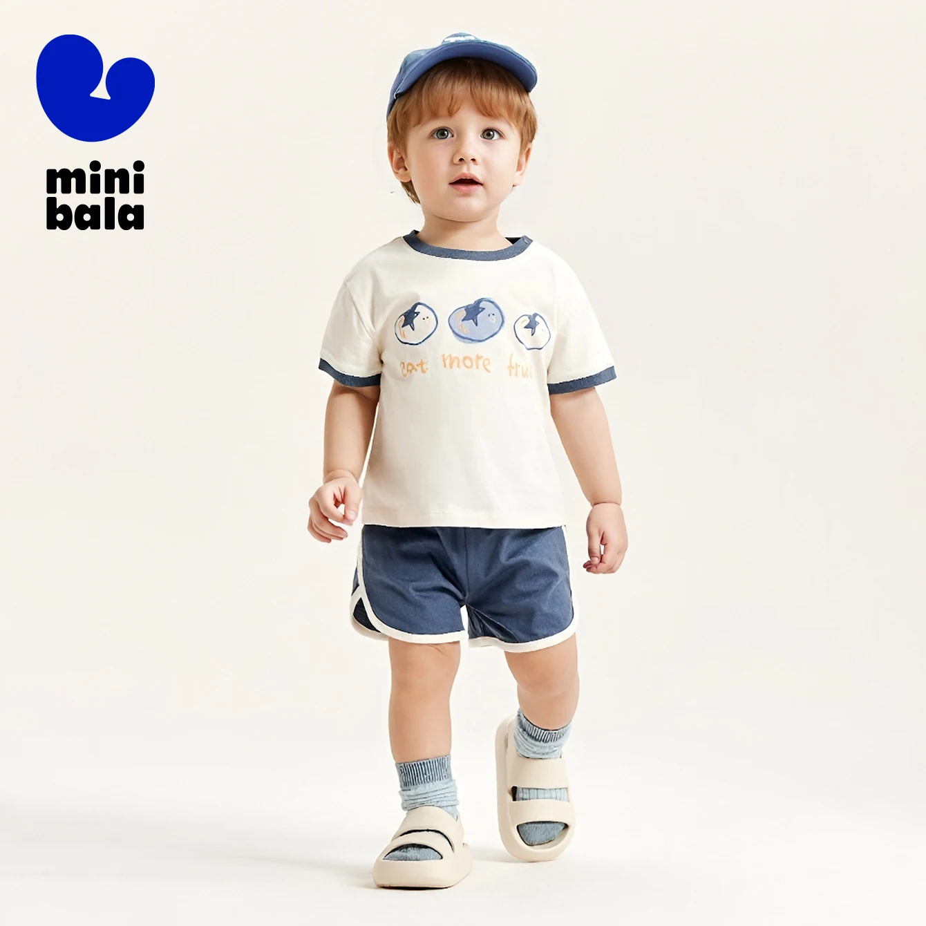 Mini Bala Short Sleeve Set Unisex Children Pure Cotton Sportswear 2024 Summer New Collection