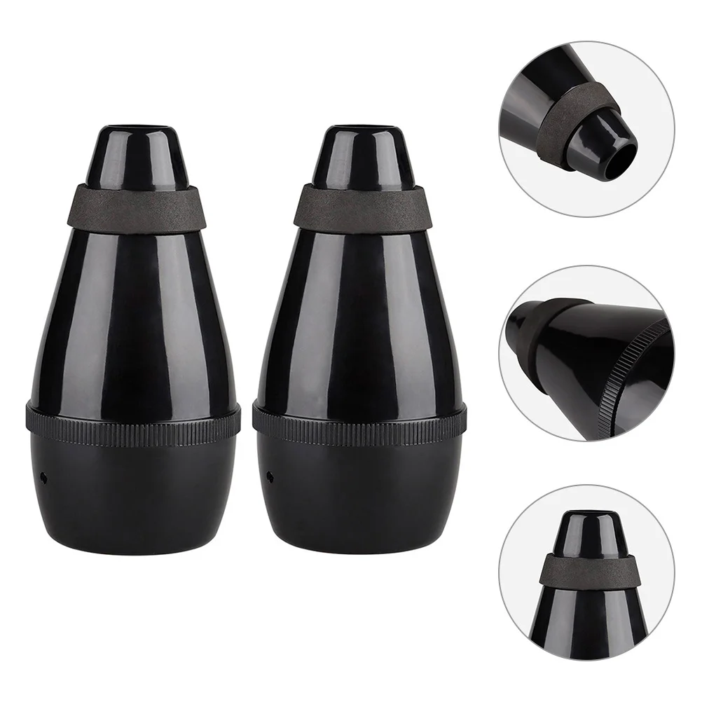 

2pcs Trumpet Mute Abs Material Practice Straight Muffler For Beginners Instrument Supply Compatible With Trumpet