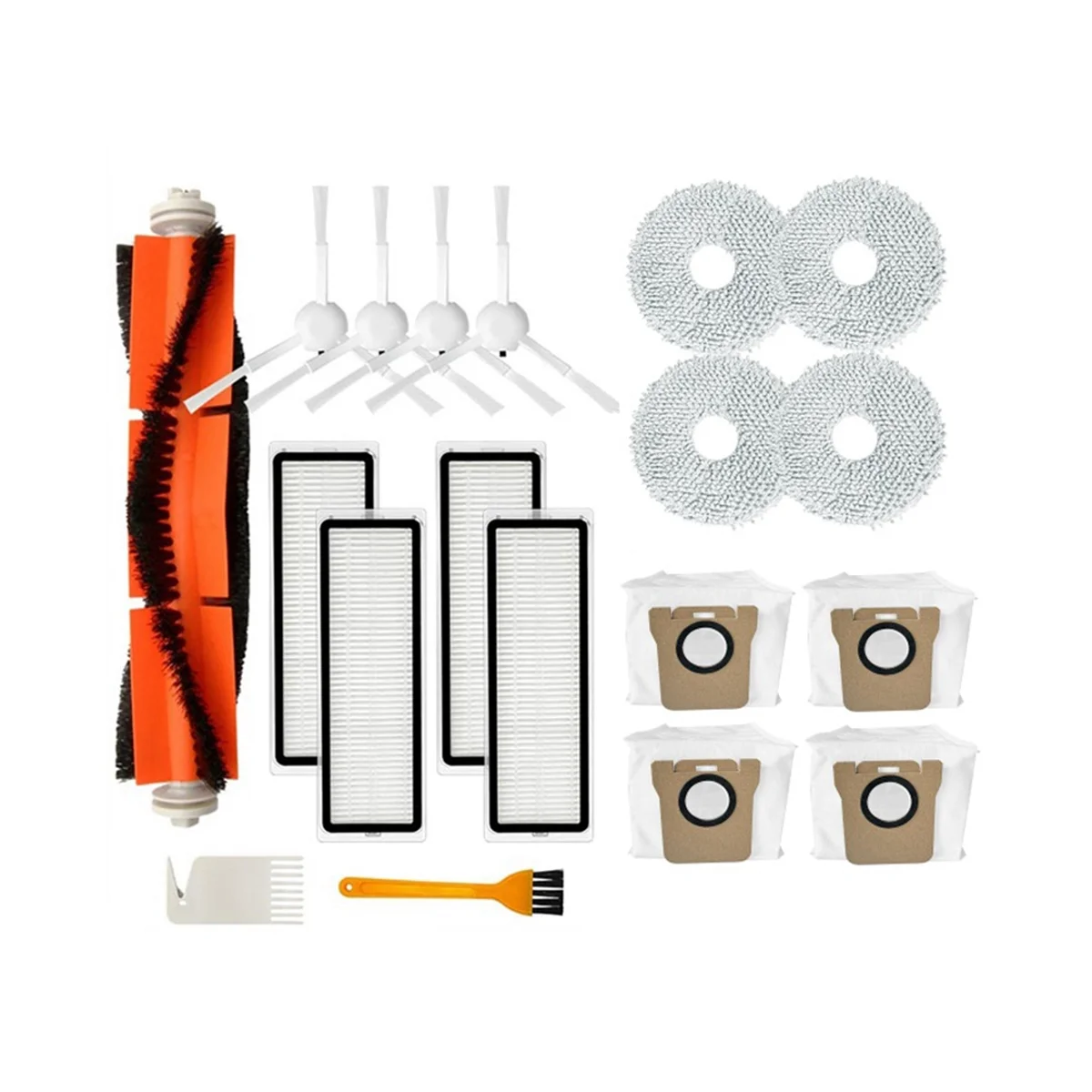 แปรงขัดด้านข้างสำหรับ L10S หุ่นยนต์อัลตร้าอะไหล่เครื่องดูดฝุ่นอะไหล่ไม้ถูพื้นแผ่นกรอง HEPA