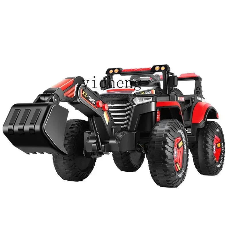 Children's Electronic Excavator Engineering Toy Car Remote Control Boy Automatic Large Digging Hook MachineR25