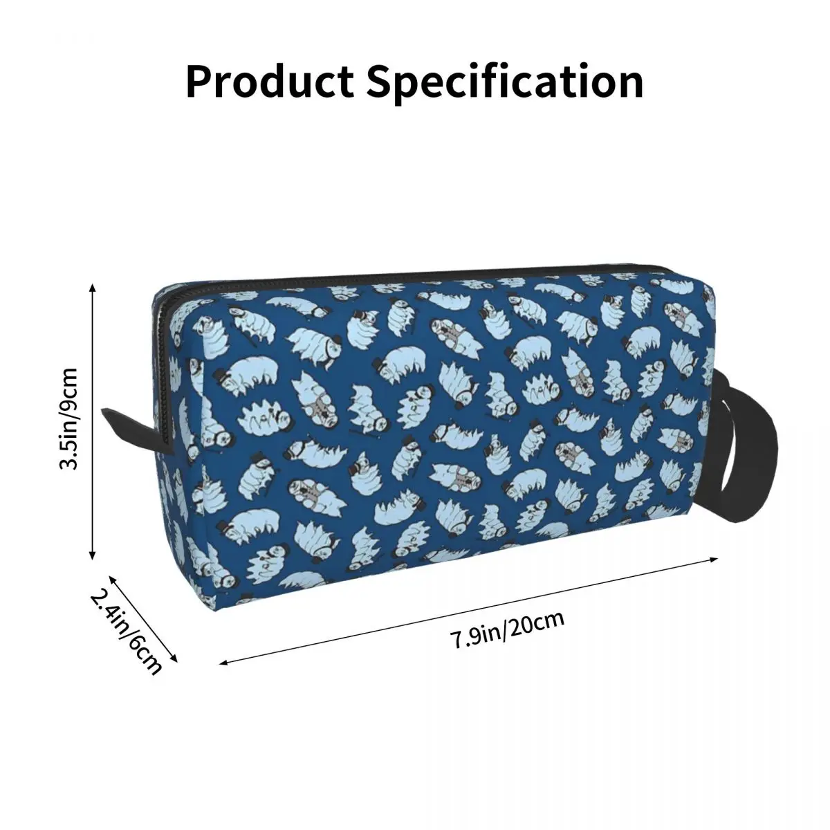 Tardigrades In Top Hats Makeup Bag Cosmetic Organizer Storage Dopp Kit Toiletry Cosmetic Bag for Women Beauty Travel Pencil Case