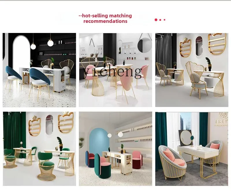 HSN marble manicure table and chair set single double manicure table manicure table economical