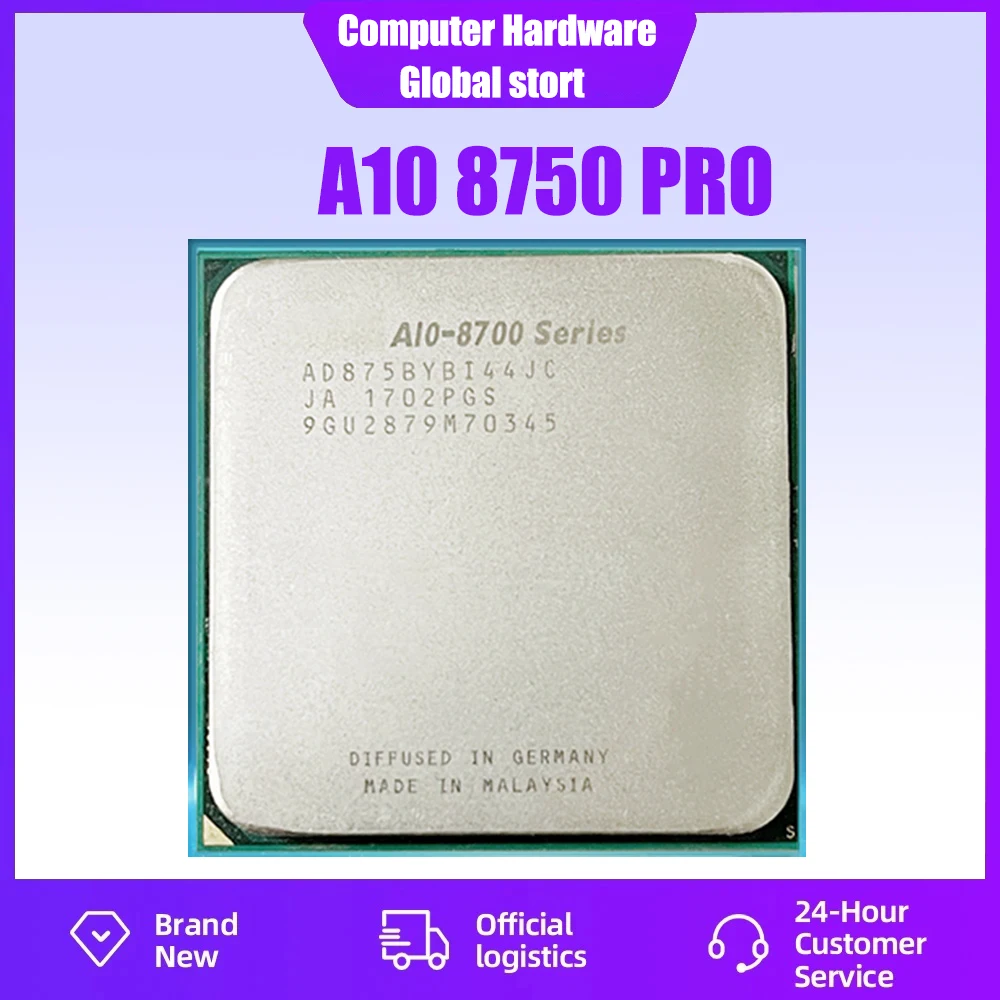 A10-Series PRO A10-8750B A10 8750 3.6G 65W AD8750YBI44JC/AD875BYBI44JC Socket FM2+