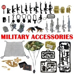 Parachute Toy Army Soldier Guns Net Knapsack Military Accessories Action Figure Toy for Boy Children Christmas Gift