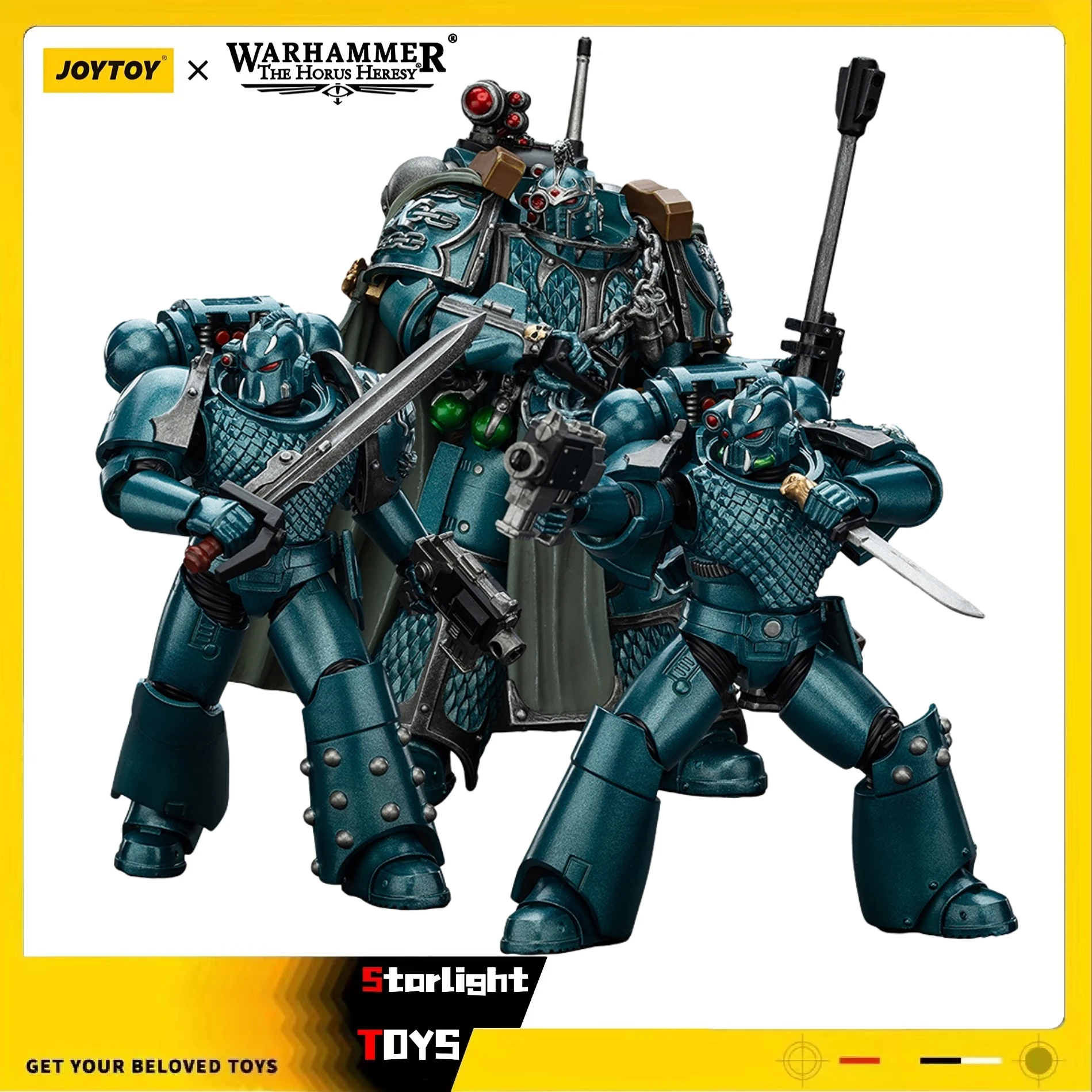 

Фигурка JOYTOY Warhammer 40K Alpha Legion Exodus «Тот, Кто Составляет Множество» — Хедхантер, Прайм-Хедхантер, масштаб 1/18