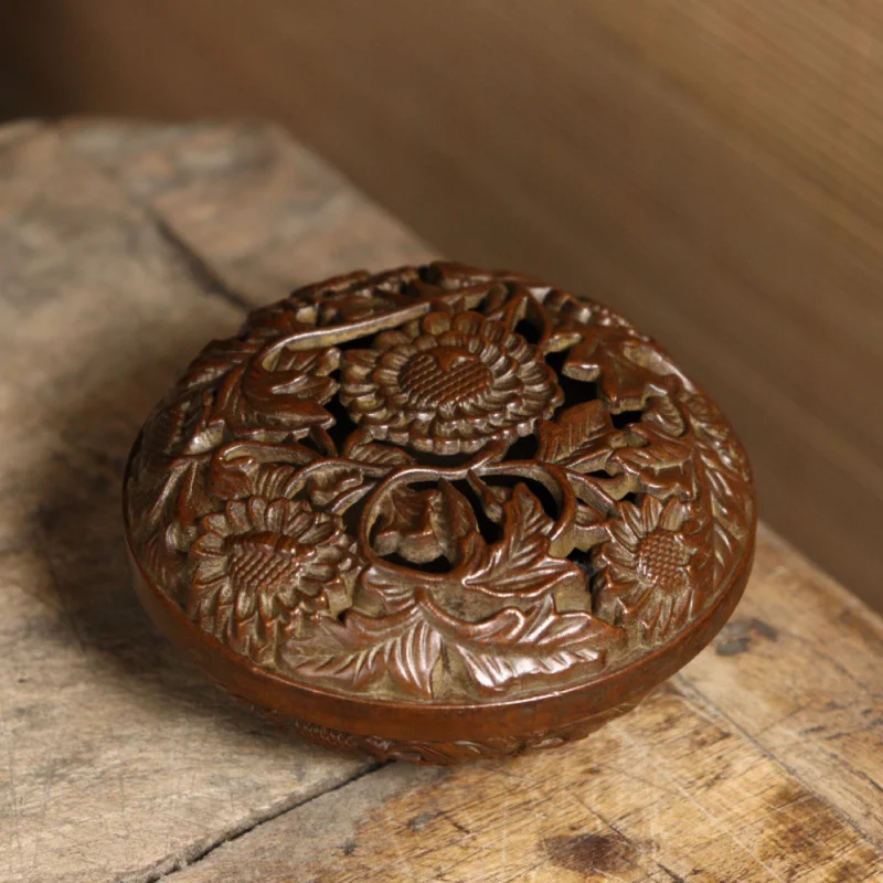 Pure prosperity and honor, antique-style for home decoration, copper incense burner, cr