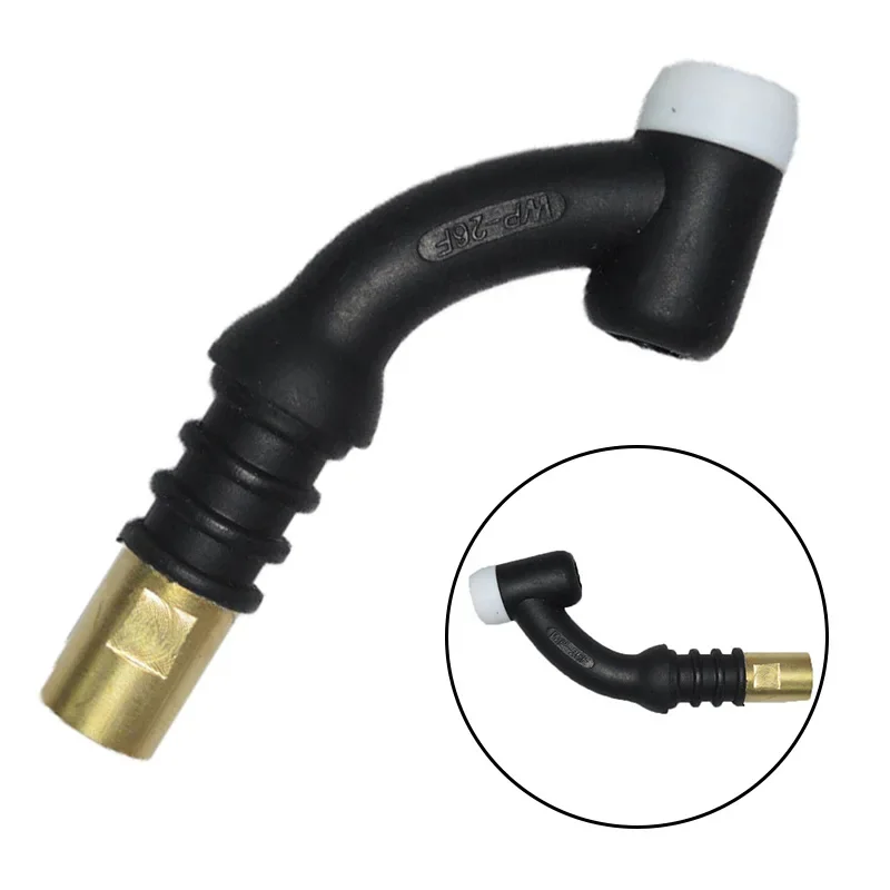 Flexible Angle TIG Welding Torch Head Air Cooled For WP-26F SR-26F Series Precise Gas Path Reduces Porosity And Slag Inclusions