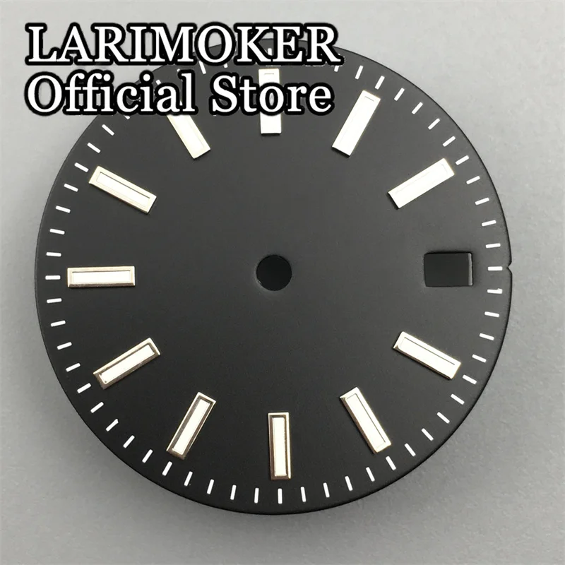 LARIMOKER High Quality 29mm Black/White/Blue/Gray Watch Dial With Green Luminous Suitable For NH35 NH36 Movement Watch Accessory