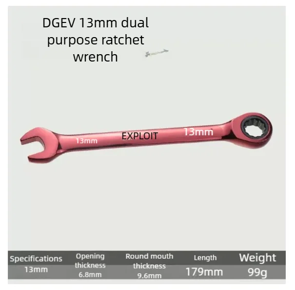 DGEV1-9pcs Universele Kleurrijke Multifunctionele Ratelsleutel Verstelbare Koppel Ratelsleutel Fiets Motorfiets Auto Reparatie Tool