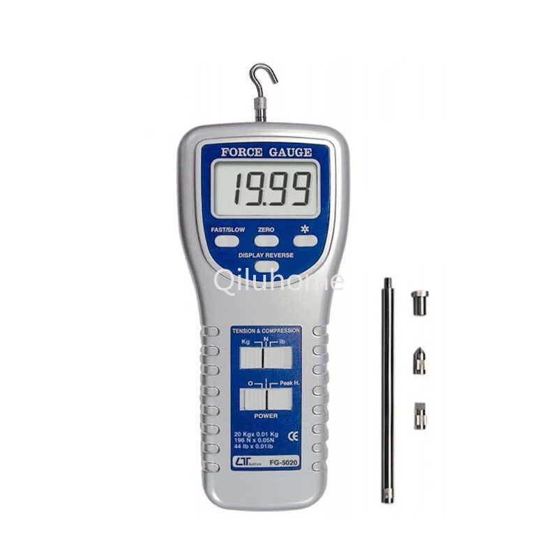 Tension meter LUTRON FG-5020 FG5020 Electronic digital display 20KG push-pull meter Dynamometer Tension meter