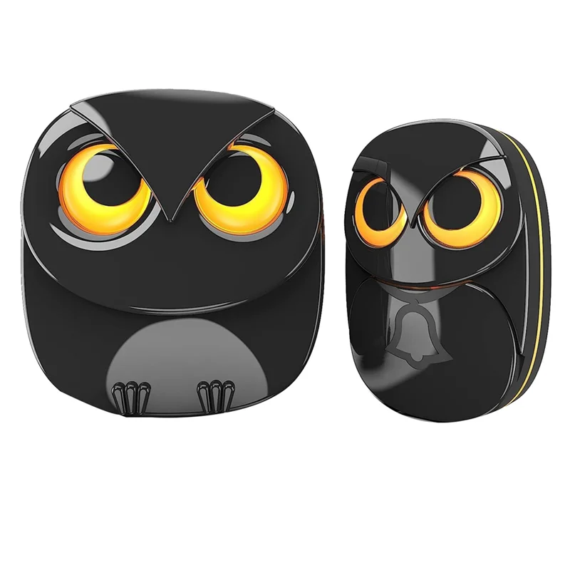 毎日の屋外ワイヤレスドアベルアラームウェルカムチャイムホームドアベルインテリジェントスマートメロディーアラームライト付き-USプラグ