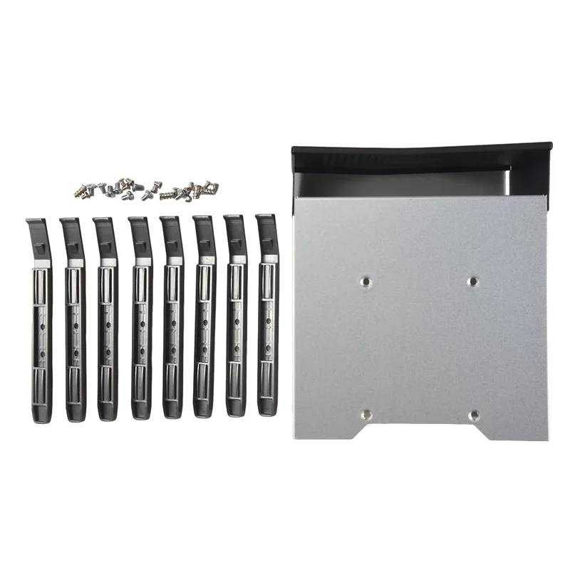 Rak Kandang Hard Drive HDD Kapasitas Besar 4 Bay 5 Inci 3 X Ruang Drive Optik Hingga 3.5 Inci SAS SATA Hard Drive Tray Caddy