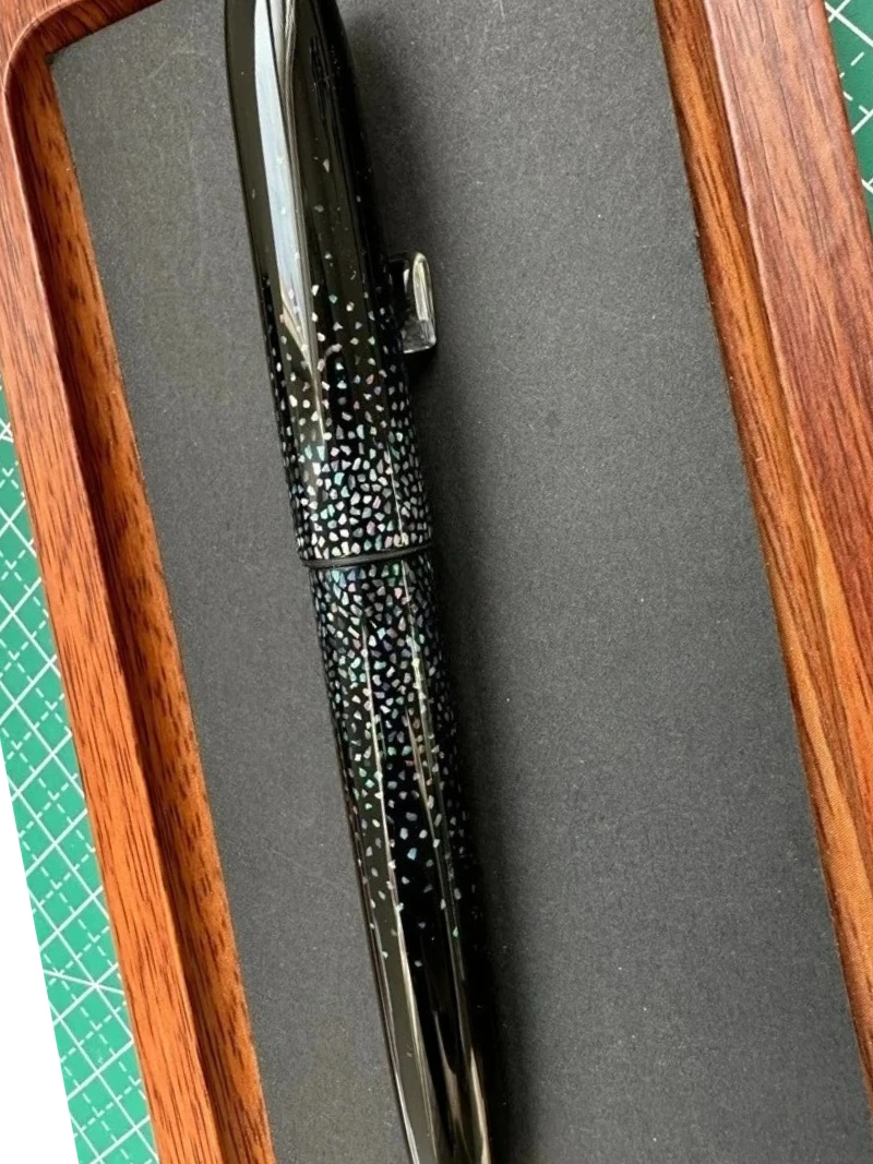 hot-genius-urushi-lacquer-raden-mother-of-pearl-maki-e-fountain-pen-barrel-platinum-3776-pilot-912-74-742-743-sailor-21k-14k