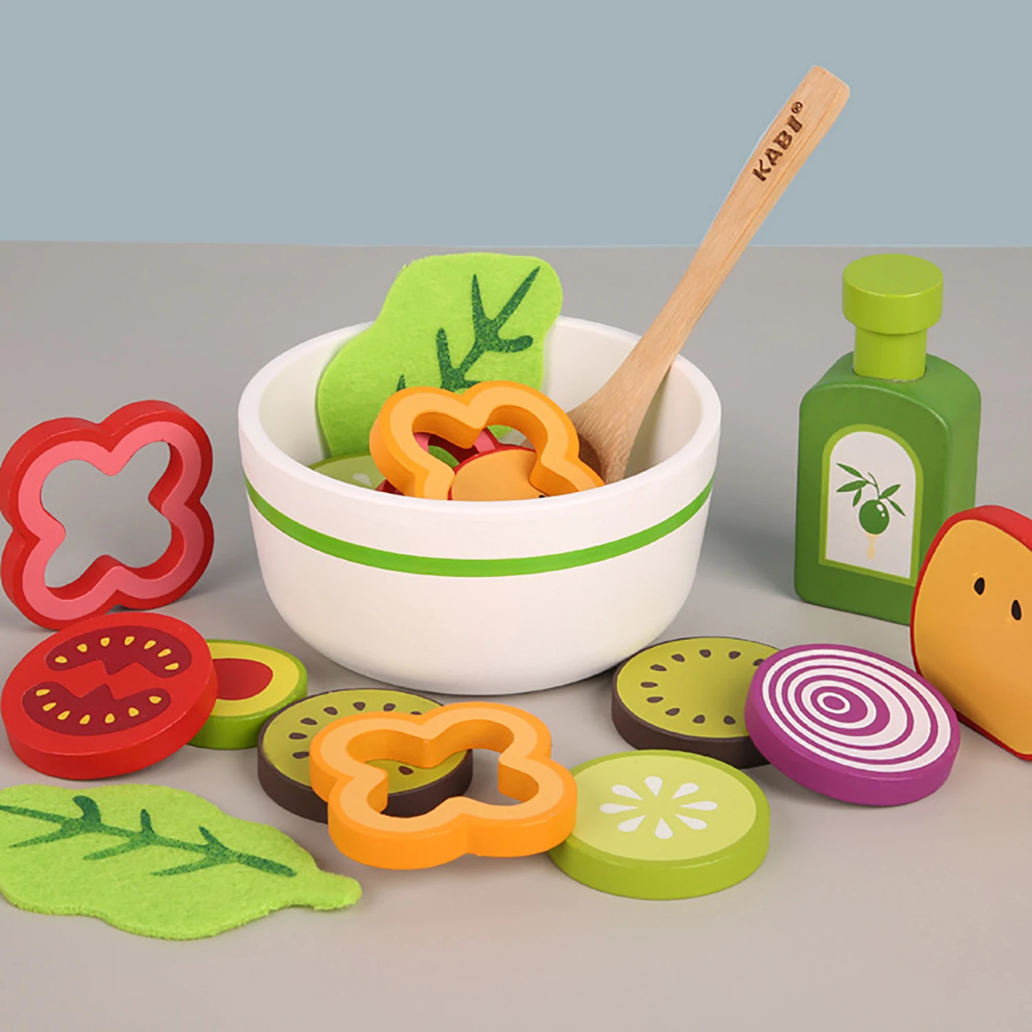 

Children's kitchen toys, simulated vegetable and fruit salads, and wooden simulated food for men and women's families
