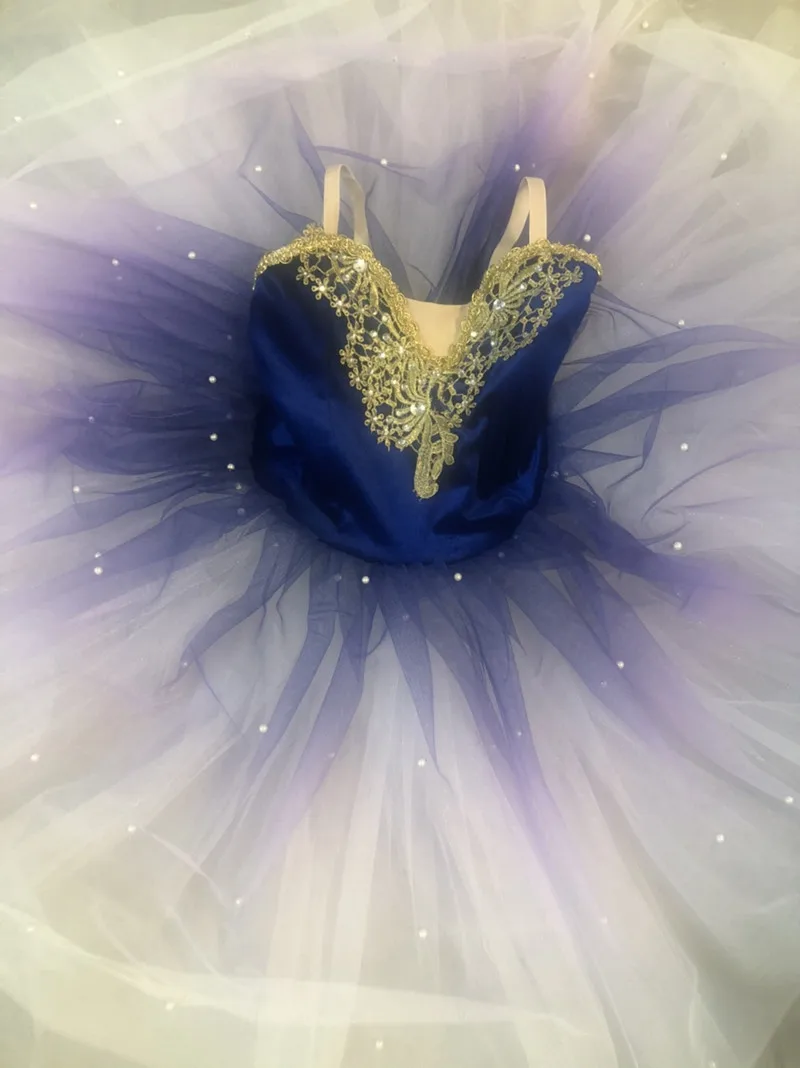 

Королевское синее платье балерины, балетная юбка для девочек, длинное танцевальное платье для детей, женские костюмы для выступлений, слинг для танца живота для девочек