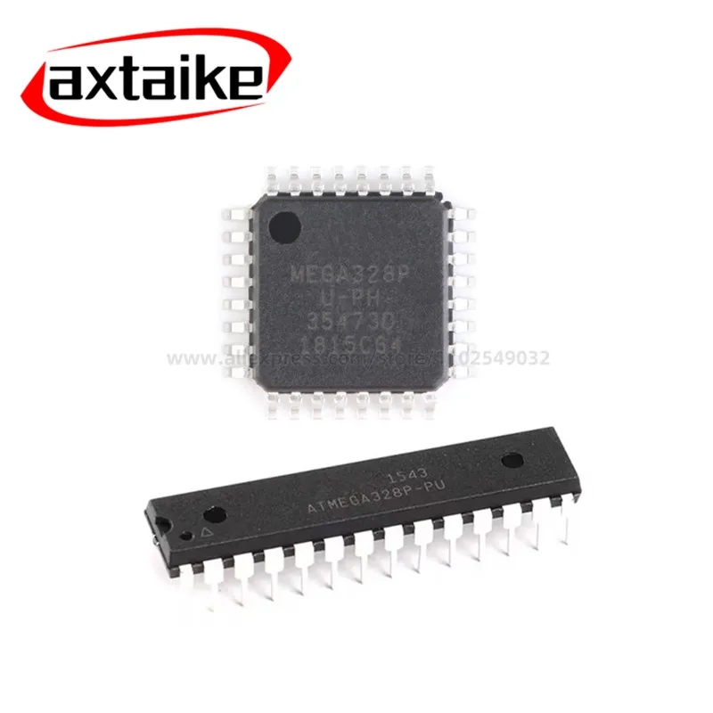 1-5PCS Microcontroller IC ATMEGA328P-AU MEGA328P-AU QFP-32 MEGA328P ATMEGA328P-PU DIP-28 MEGA328P-PU Chipset 8-bit