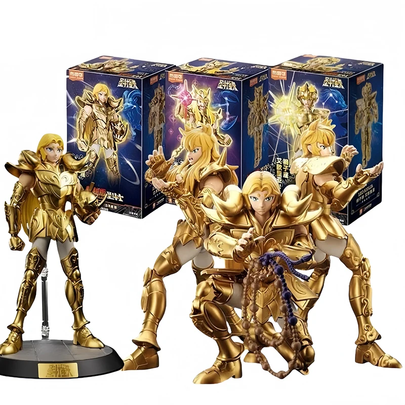 15cm Blokees Saint Seiya Champion Class Aries Mu Anime Figure Masami Kurumada Action Figure Decortion Toys Kids Birthday Gifts