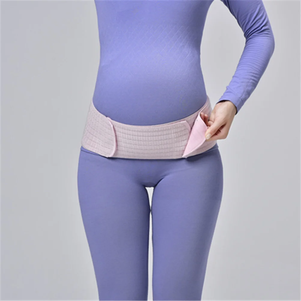 

Pregnant Woman Breathable Abdominal Belt Pink Free Size Dual Purpose Pelvic Support Band Abdomen Support Postpartum Waist Care
