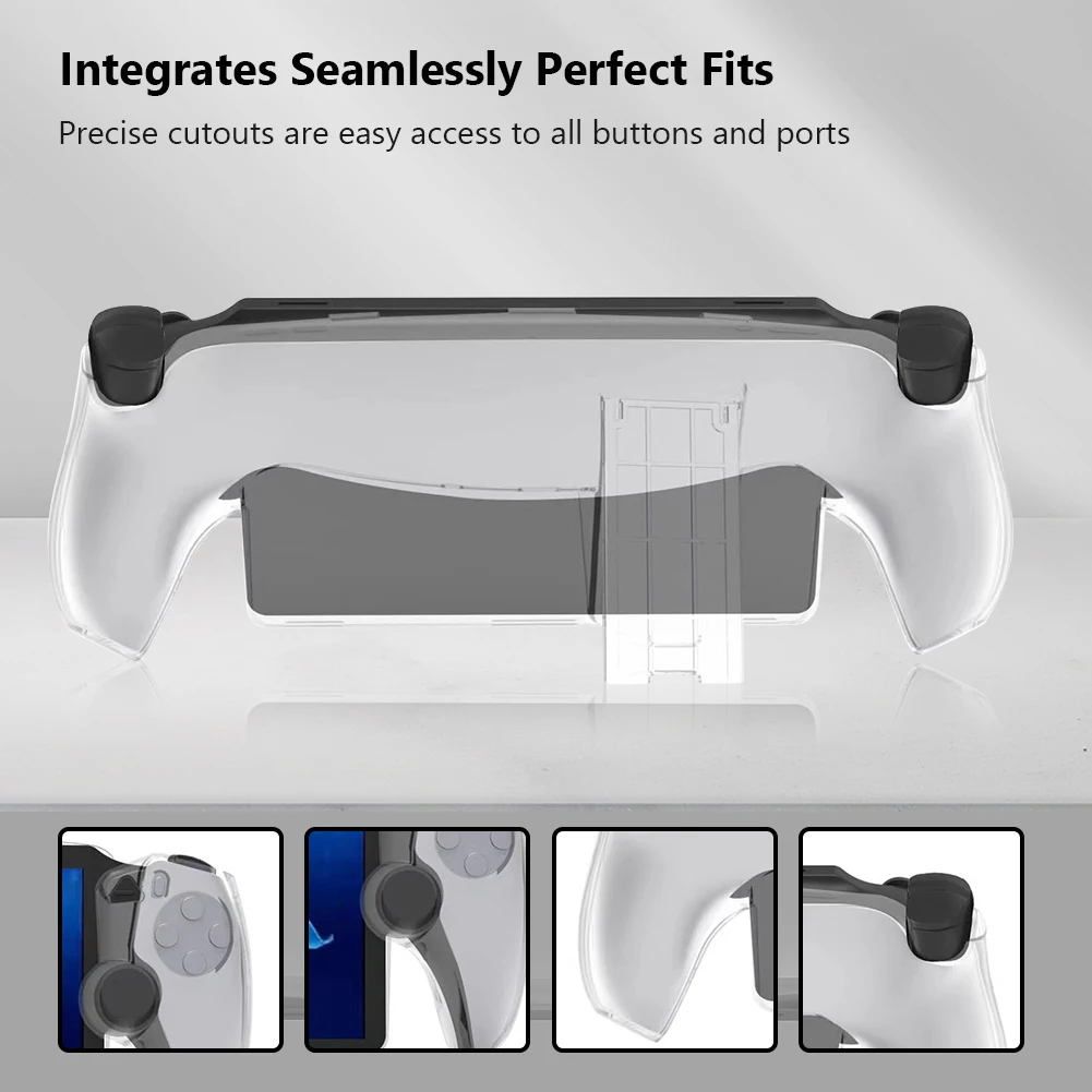 Funda protectora transparente para Playstation Portal, funda anticaída para mando de consola de juegos PS5, accesorios de Portal