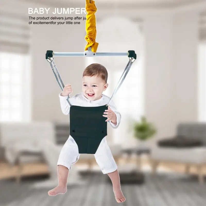 Baby Doorway Jumper Baby Swing Bouncer Jumper Chair Kids Fitness Sports Sensory Training Bouncing Seat Exercise Toy for 6-24 Mon