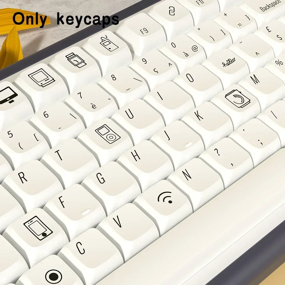 QWERTZ 기계식 키보드 키캡, AZERTY 미니멀리스트 PBT XDA 프로필 키캡, 스페인어, 프랑스어, 독일어, 포르투갈어 키캡