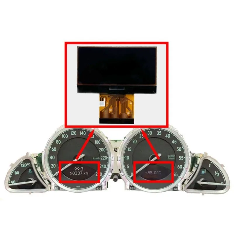 Super Sale New Display Cluster Pixel LCD Display Screen Car Instrument Panel Screen for Mercedes-Benz SL Class R230 SL500 2001-2