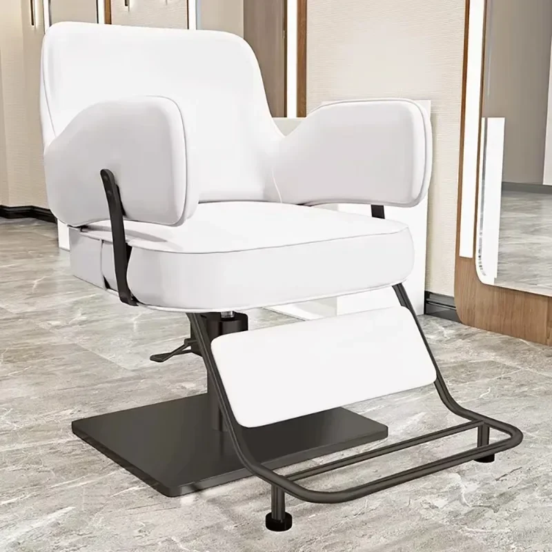 #Beauty Trendy Barber Chair Aesthetic Comfortable Delicate Portable Salon Chair Design Swivel Cadeira De Barbeiro Salon Furnitur