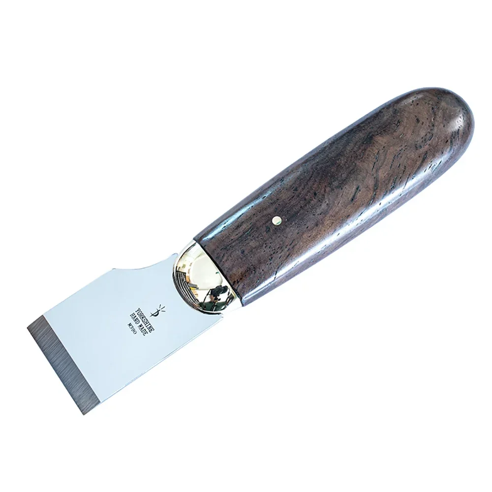 Leather Cutting Knife M390/440C Steel DIY Handmade Leathercraft High-End Cutter 30MM Straight Blade with Wood Handle