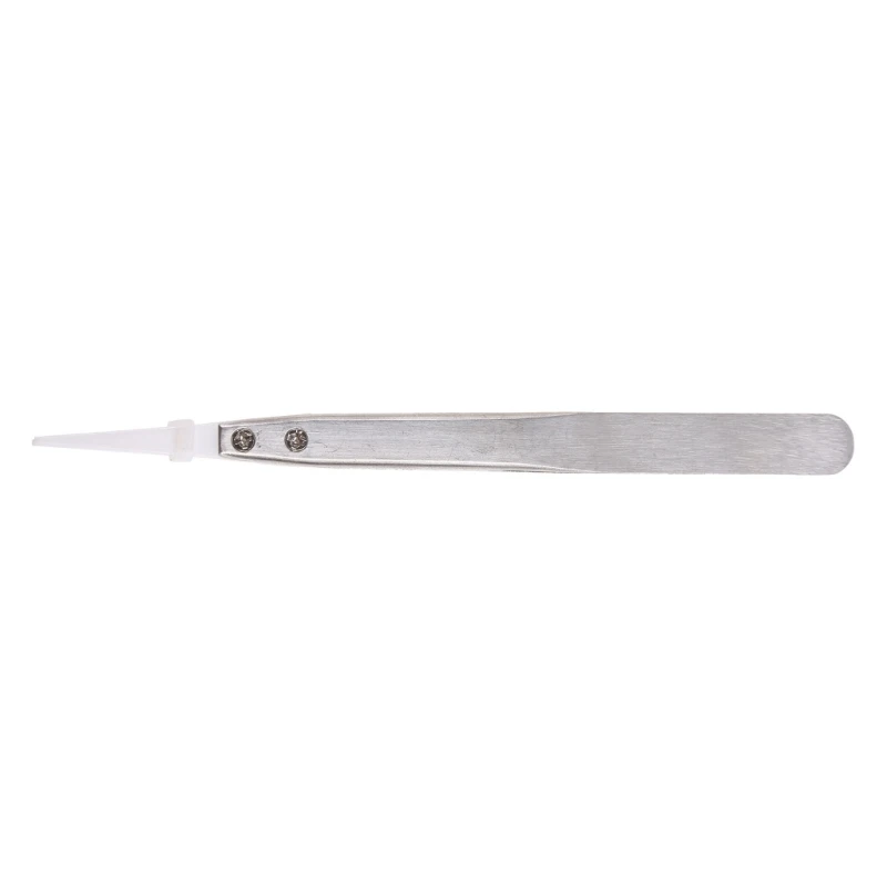 C18 New Hot Heat Resistant Stainless Steel Ceramic Tweezers Pointed Tip For RBA RDA Coils