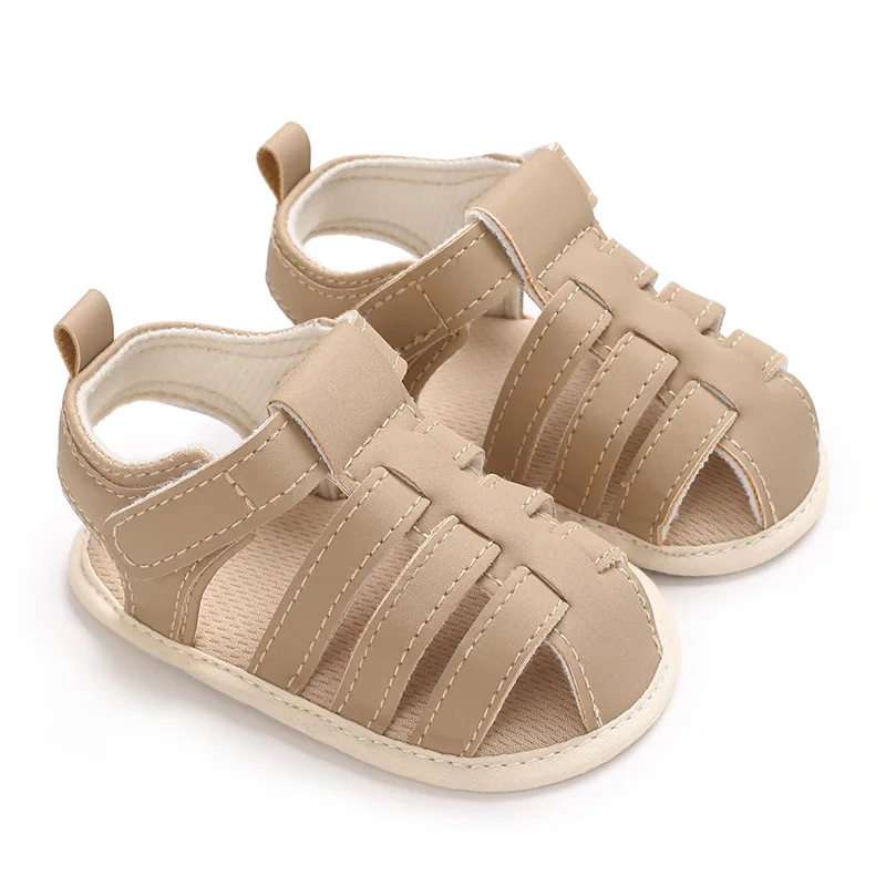 Infant Pre-Walker Shoes 0-1Year Baby Boys Casual Sandals Solid Color Breathable Comfort Spring Daily Walking Shoes image 2